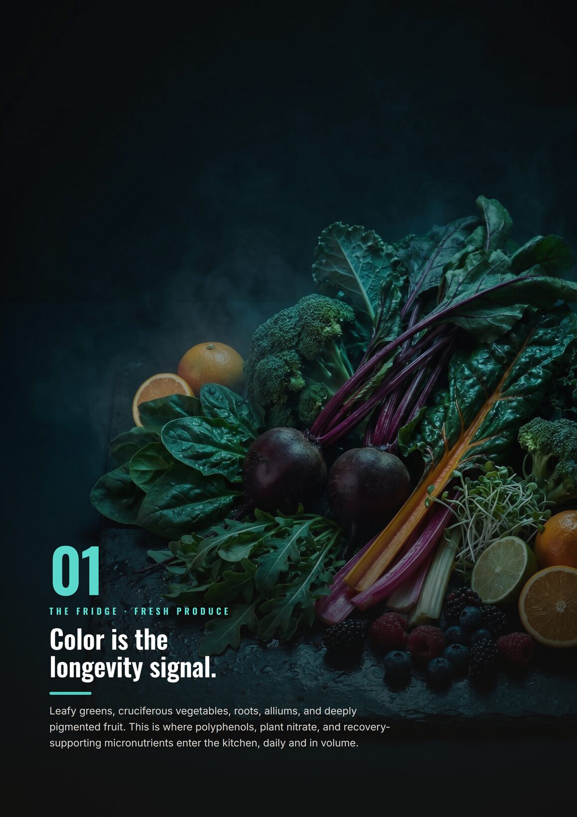 Zone 01, The Fridge and Fresh Produce: color is the longevity signal