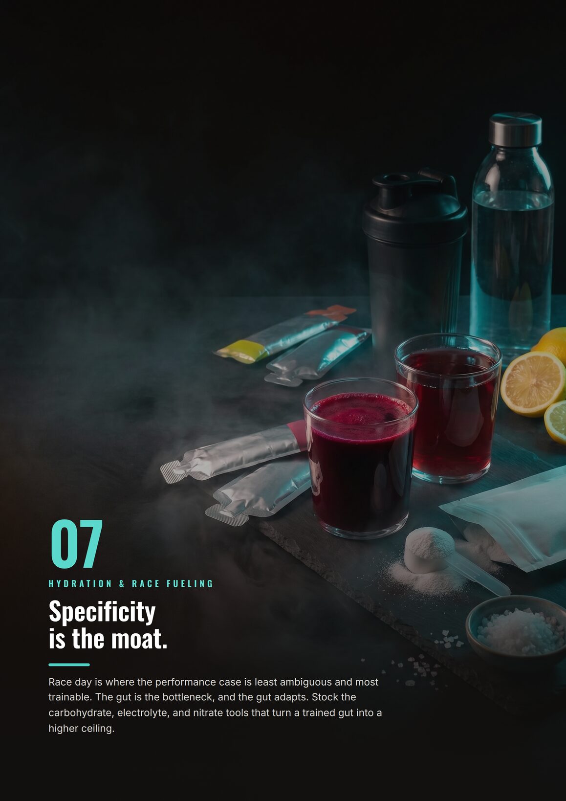 Zone 07, Hydration and Race Fueling: specificity is the moat